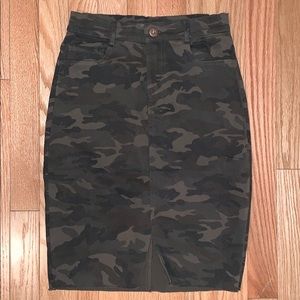 Camo Pencil Skirt